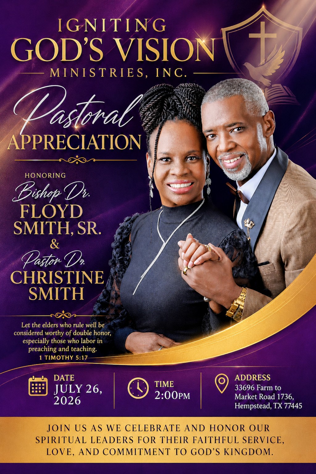 Pastoral Appreciation Flyer